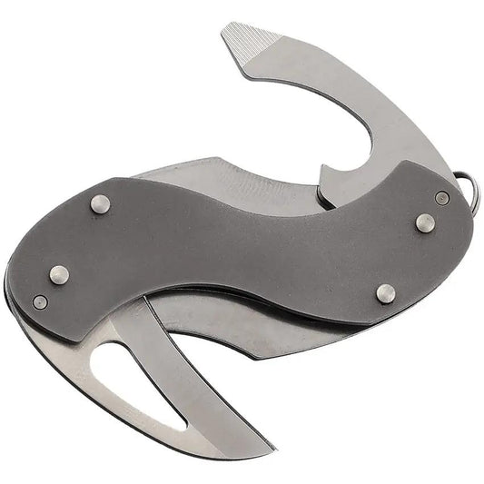 Mantis Buzzard Necessikey Linerlock B4 - Compact 3.75 Inch Closed Knife With 420HC Blade And Bottle Opener by Mantis