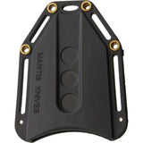 Mantis Wicked Push Dagger BK1 - 4 Inch Overall With Black Carbon Fiber Handle And Double Edge 440V Blade by Mantis