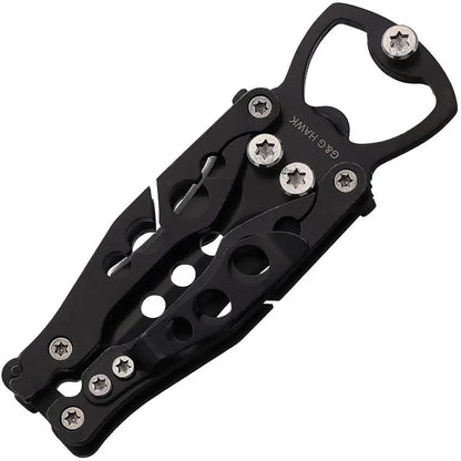 Mantis Bottleneck Butterfly Black BK-2A - Wicked Dual Tip Blade, Patented Latch Lock, Keychain Bottle Opener by Mantis