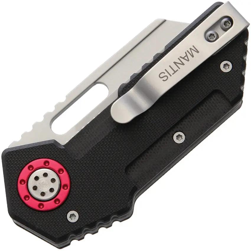 Mantis Pit Boss MANMT-9 - CPM 440V Blade, 3.5 Inch Closed Liner Lock, Bead Blast Finish, G-10 Handles by Mantis