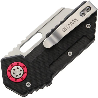 Mantis Pit Boss MANMT-9 - CPM 440V Blade, 3.5 Inch Closed Liner Lock, Bead Blast Finish, G-10 Handles by Mantis