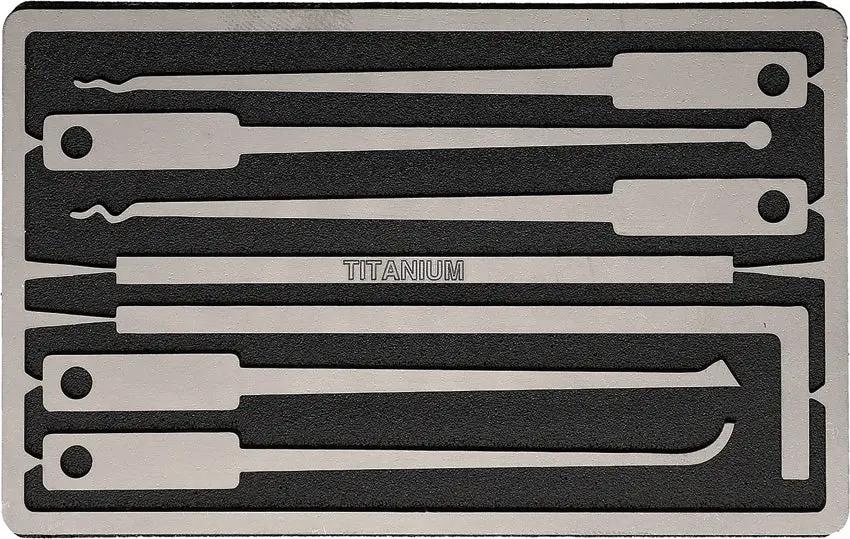 Maratac Covert Titanium Lock Pick TI Lock Pick Card - Seven Tools Snap Out Of Card With Titanium Construction by Maratac