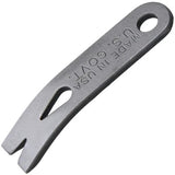 Maratac Widgy Pry Bar Pico 2in Curved - Customizable EDC Pry Tool In D-9 Steel With Lanyard Hole by Maratac