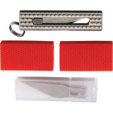 Maratac Slide Lock Ti Craft Knife - Compact 2 Inch Closed 0.5 Inch Stainless Blade Keyring 10 Extra Blades by Maratac