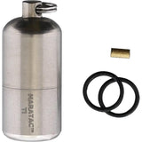 Maratac Split Pea Titanium Lighter - Solid Brass Insert, Waterproof Vial, O Ring Sealed, Grade 5 Titanium by Maratac