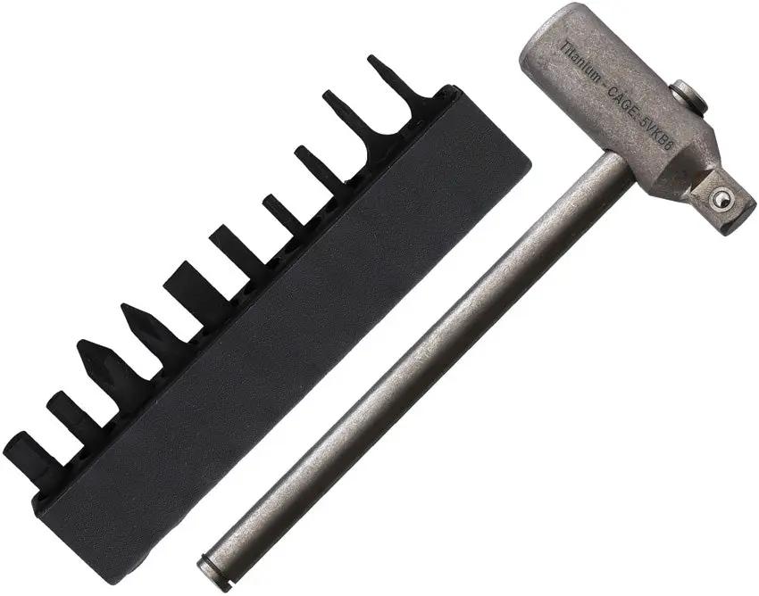 Maratac Sliding T Driver Gen 2 - Titanium Construction With Foldaway Case And Black Ti Bits by Maratac