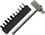 Maratac Sliding T Driver Gen 2 - Titanium Construction With Foldaway Case And Black Ti Bits by Maratac