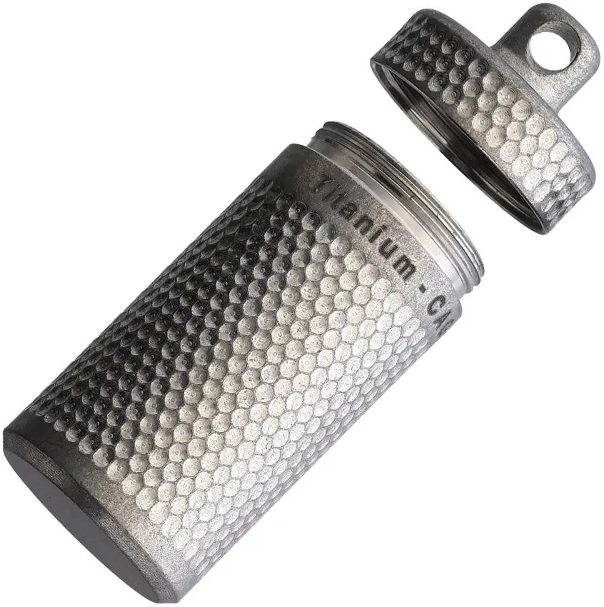 Maratac XL Piccolo Nitro Vault Titanium - O Ring Sealed Nitro Bottle Holder With 0.96 Oz Capacity by Maratac