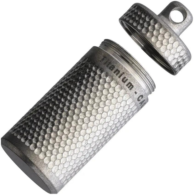 Maratac XL Piccolo Nitro Vault Titanium - O Ring Sealed Nitro Bottle Holder With 0.96 Oz Capacity by Maratac