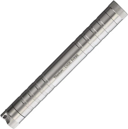 Maratac Tube-A-Ton Titanium - Rugged Titanium Utility Tube Case For Two AA Batteries With Seal Lid by Maratac