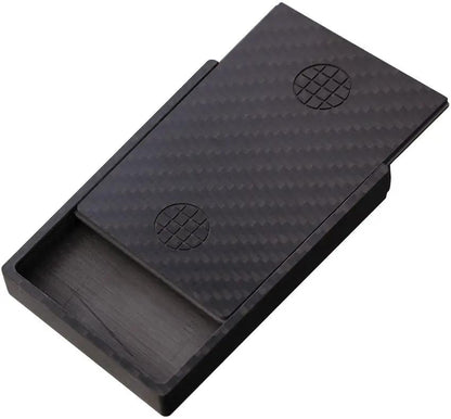 MARATAC Slide-Top Card Holder CF - RFID Blocking Carbon Fiber Wallet Holds 7-8 Cards by MARATAC