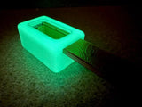 Maratac Tiny Ultem Box Silicone Holder - Amber Ultem Construction With Glow In The Dark Silicone Shell by Maratac