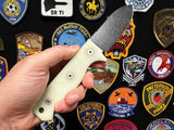 Maratac R4A Fixed Blade UGM - D2 Tool Steel Drop Point With UGM Glow Textured Handle And Titanium DTF Bead Lanyard by Maratac