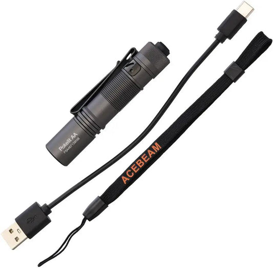 Maratac Anvil Acebeam Flashlight - Rechargeable 1000 Lumen USB C Beam Distance 105m by Maratac