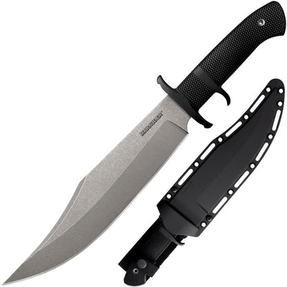 Cold Steel Marauder Plain Bowie Knife – Stone Wash Finish