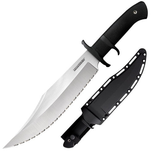 Cold Steel Marauder Serrated Bowie Knife – Stone Wash Finish