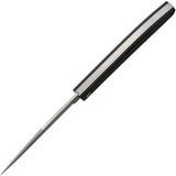 Maserin EDC Slip Joint Knife For Everyday Carry Enthusiasts 4 Inch Closed D2 Long Clip Satin Blade Black Micarta Handle by Maserin