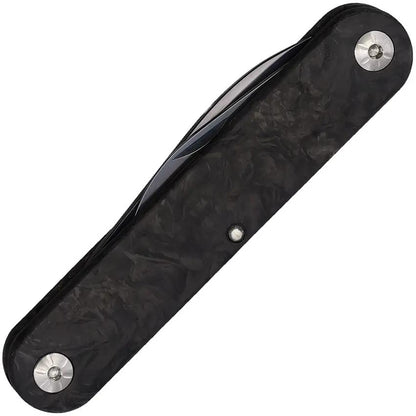 Maserin Folder 195 Altin Folding Knife With Fatcarbon Handle Dual Blades Premium Leather Pouch For EDC Enthusiasts by Maserin
