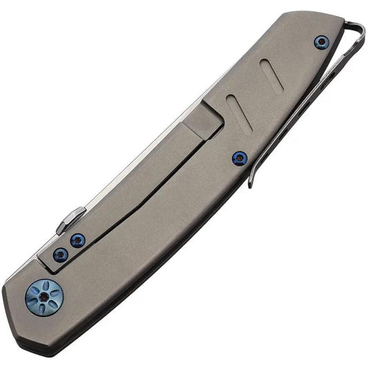 Maserin AM-6 Framelock Ti 374TT Compact EDC Knife With D2 Satin Blade And Titanium Handle by Maserin