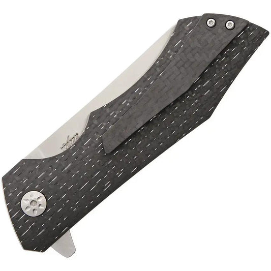 Maserin AM-2 Linerlock Titanium CF Folding Knife For EDC And Field Tasks With Reliable N690 Blade by Maserin