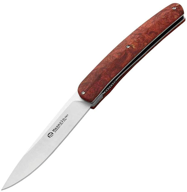 Maserin Gourmet Linerlock Red Burl 380RR by Maserin
