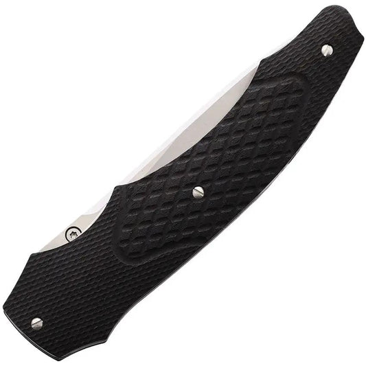 Maserin 398KT Linerlock Folding Knife: Premium Everyday Carry with Gold Engraved Blade and Durable Carbon Fiber Handle by Maserin