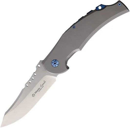 Maserin Energy Framelock Titanium 406 Folding Knife With D2 Blade Lightweight EDC For Outdoors by Maserin