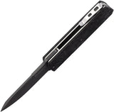 Maserin Damascus Linerlock Knife 410DN Rose Pattern Inox Blade 2.63in, 3.63in Closed Carbon Fiber Handle EDC Ready by Maserin