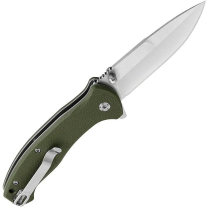 Maserin Sport Linerlock 46005G10V EDC Folding Knife With 3In Satin Blade And Green G10 Handle For Outdoor Enthusiasts by Maserin