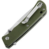 Maserin Sport Linerlock Green Folding Knife For EDC Enthusiasts With 3 Inch Satin 440 Blade by Maserin