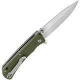 Maserin Sport Linerlock Green Folding Knife For EDC Enthusiasts With 3 Inch Satin 440 Blade by Maserin