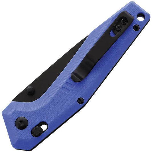 Maserin Sport Pivot Lock Blue G10 Folding Knife With 3.5 Inch Partially Serrated Blade Black Finish For Everyday Carry by Maserin