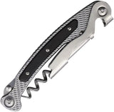 Maserin OSTE Premium Ebony Corkscrew Multi Tool Knife With Bottle Opener Serrated Blade For Outdoor Enthusiasts by Maserin