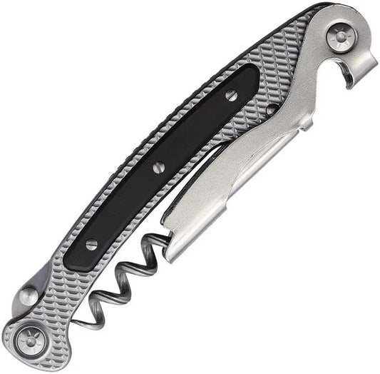 Maserin OSTE Premium Ebony Corkscrew Multi Tool Knife With Bottle Opener Serrated Blade For Outdoor Enthusiasts by Maserin