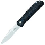 Maserin 502 Power W Lock Folding Knife Satin N690 Blade Black Fat Carbon Handle EDC Outdoor by Maserin