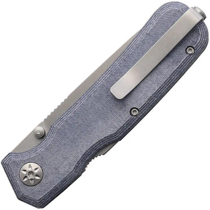Maserin Pulse W Lock Magna Denim Micarta 630 MCJ EDC Knife MagnaCut Drop Point For Everyday Carry by Maserin