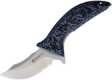 Maserin 640 Ghost Linerlock Knife With N690 Blade Stonewashed Finish Black Blue G10 Extended Tang For EDC Enthusiasts by Maserin