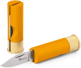 Maserin Shotgun Shell Knife Yellow Handle 2.63in Blade for Collectors and EDC Enthusiasts by Maserin