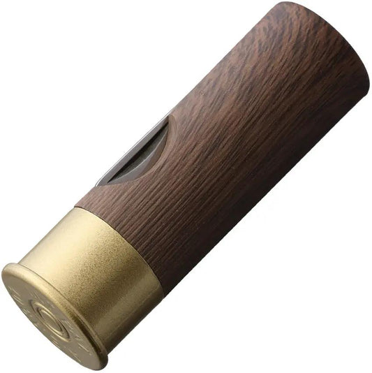 Maserin Shotgun Shell Knife Walnut Handle 1.88in Stainless Clip Point Blade For Outdoor Enthusiasts by Maserin