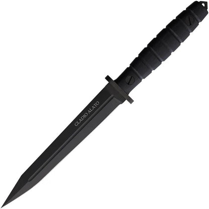 Maserin Gladio Alato Fixed Blade Knife 7in N690 Black DLC Blade With G10 Handle MOLLE Sheath For Tactical Pros by Maserin