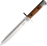 Maserin Belum Fixed Blade Knife 989 8in Bohler N690 Santos Wood Handle Leather Sheath Outdoor Survival Rugged by Maserin
