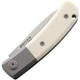 Maxace Beetle S Slip Joint MBTS01 - Satin M390 Spear Point Blade With White Bone Handle by Maxace