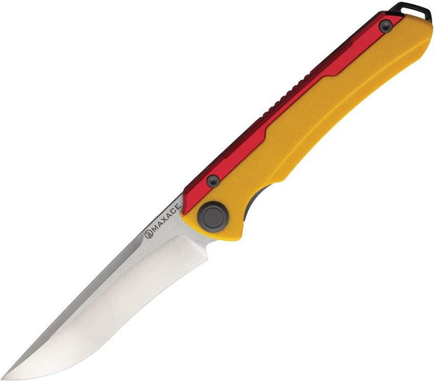 Maxace Kestrel Framelock Yellow/Red MAXMM28-1-D by Maxace