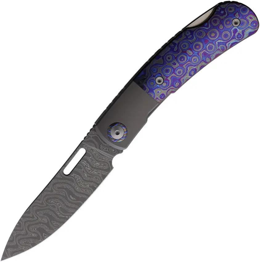 Maxace Beetle 2 Lockback Damascus MM36-1-C by Maxace