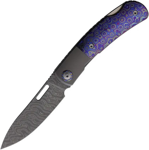Maxace Beetle 2 Lockback Damascus MM36-1-C by Maxace