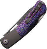 Maxace Beetle 2 Lockback Damascus MM36-1-C by Maxace
