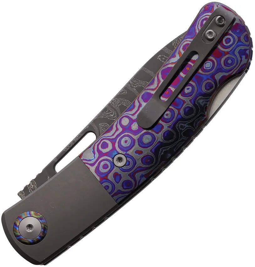 Maxace Beetle 2 Lockback Damascus MM36-1-C by Maxace