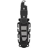 Gear Aid Kotu Fixed Blade Black - Titanium Coated 3 Inch Tanto Blade With Straight And Serrated Edges And Bottle Opener by Gear Aid