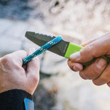Gear Aid AKUA Paddle Dive Knife - 7.25in Blade With Double Sided Blunt Tip Serrated Top Edge Line Cutter Bottle Opener by Gear Aid