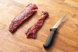 Mercer BPX Boning Curved M13704 - Flexible 6 Inch X50CrMoV15 Stainless Blade With Black GRN Handle by Mercer